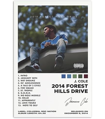 Amazon.com: CINEMAFLIX 2014 Forest Hills Drive - J Cole - Hip-Hop